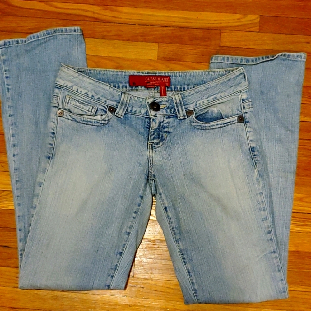 Light denim jeans size 28 stretch  boot cut